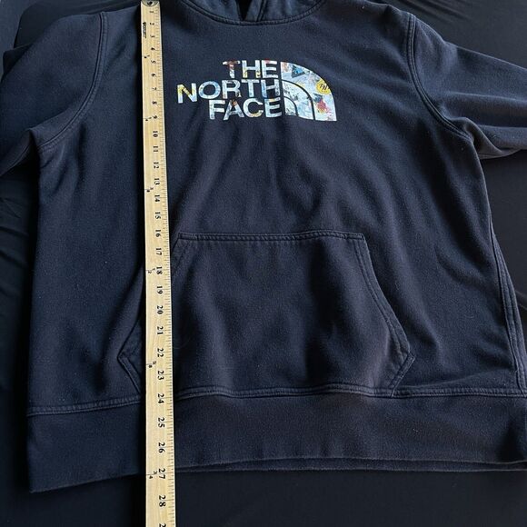 The North Face Hoodie Mens Large Half Dome Logo Black Travel Sweatshirt Outdoor - Picture 10 of 11